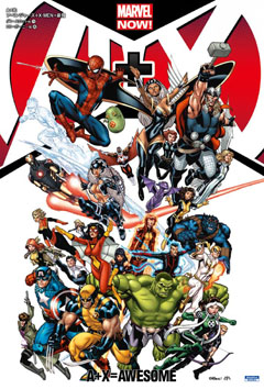 アベンジャーズとX-MENの人気メンバーが共演するオールスター・コミック！